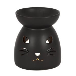 Black Cat Cut Out Oil Burner and Wax Warmer