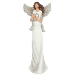 Amara Medium Glitter Angel Ornament