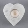 Selenite Heart Tealight Holder