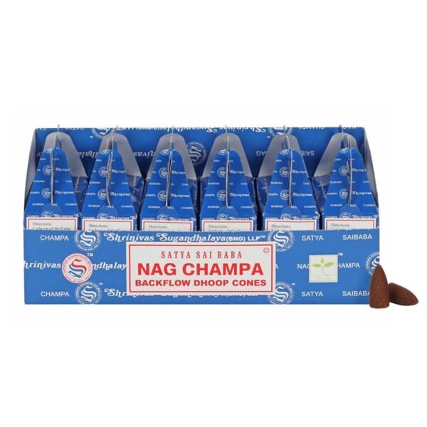 Set of 6 Nag Champa Backflow Dhoop Cones by Satya (6/30)