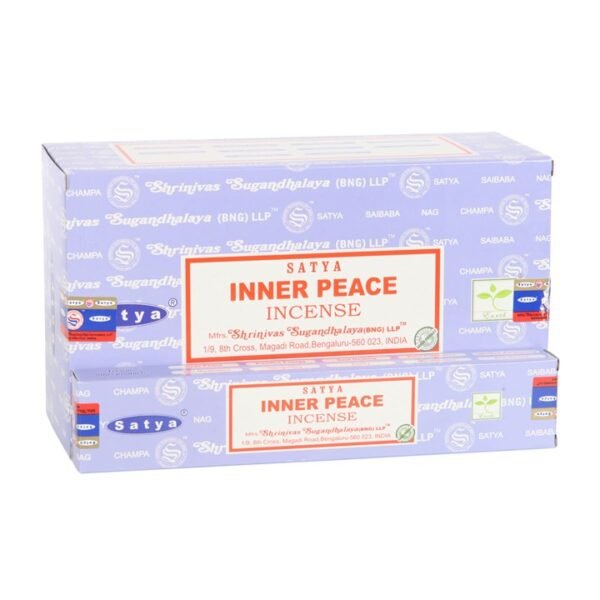 Set of 12 Inner Peace Incense Sticks by Satya (12/50)