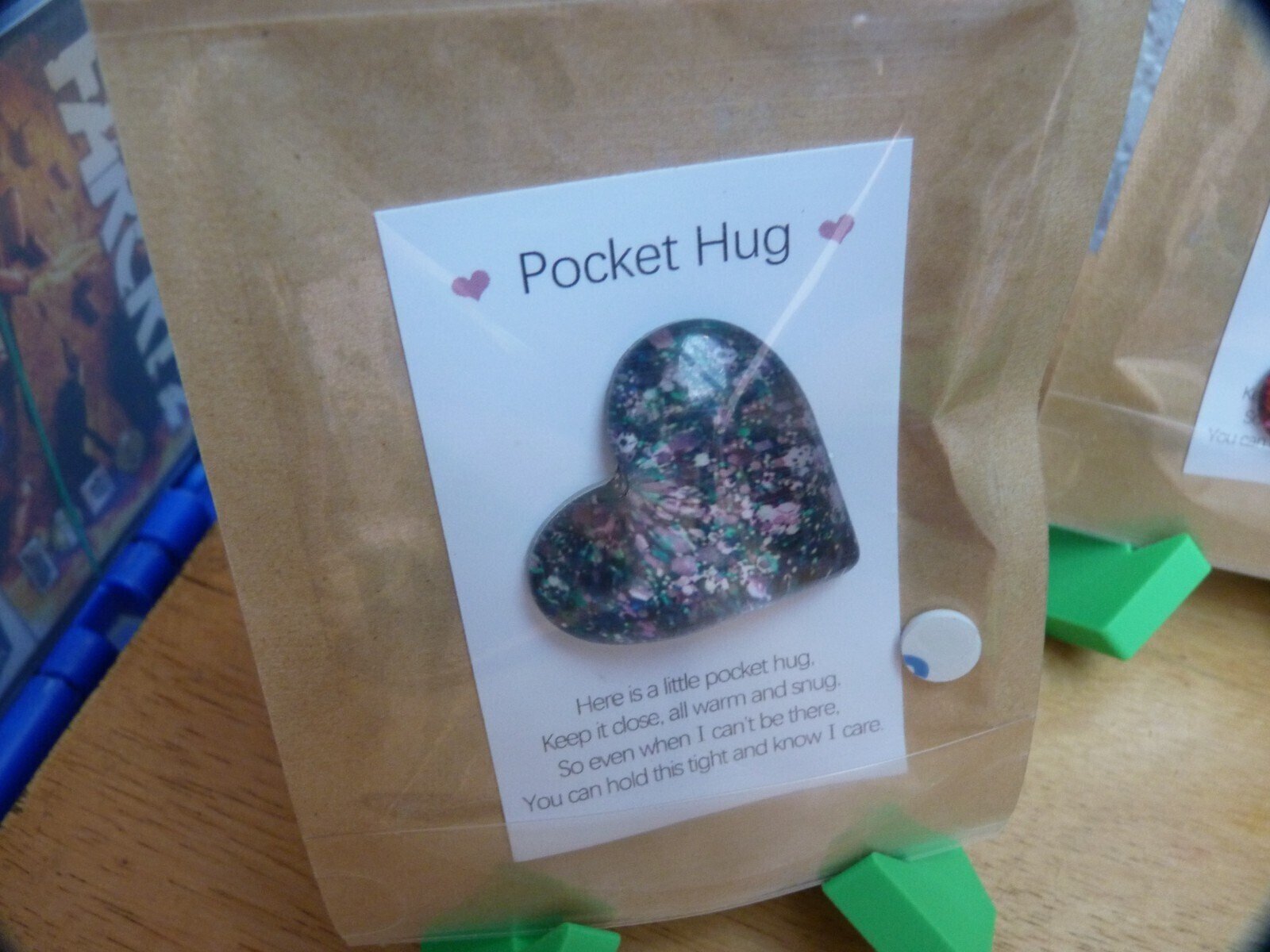 Pocket Hugs With Inspirational Message Card (Choose Your Colour) - Image 2