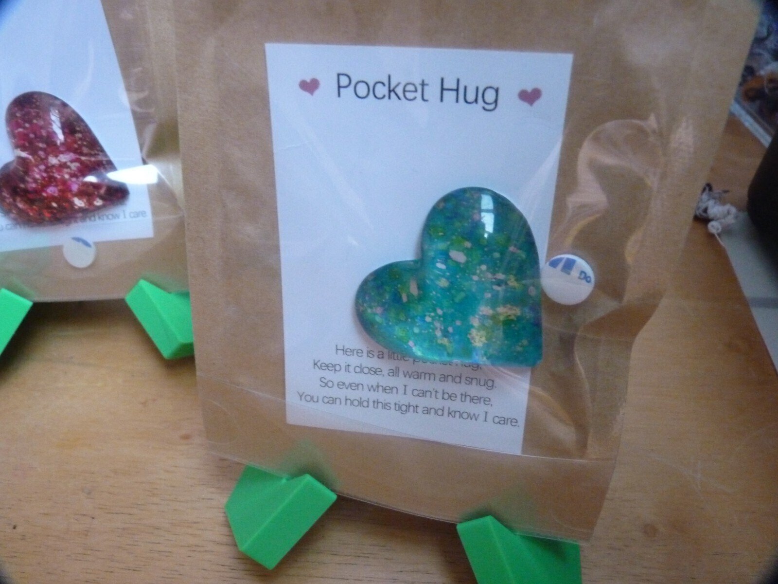 Pocket Hugs With Inspirational Message Card (Choose Your Colour) - Image 3