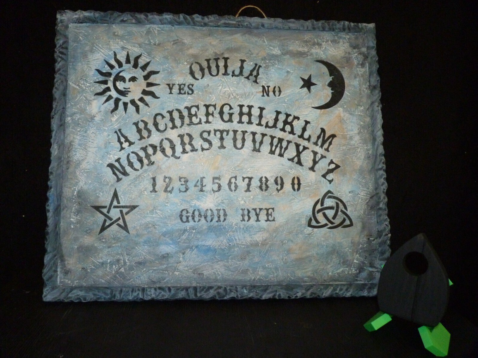 🔥 CUSTOM HANDMADE OUIJA BOARD – TABLETOP DISPLAY PIECE (Choose Your Colour) 🔥 - Image 7